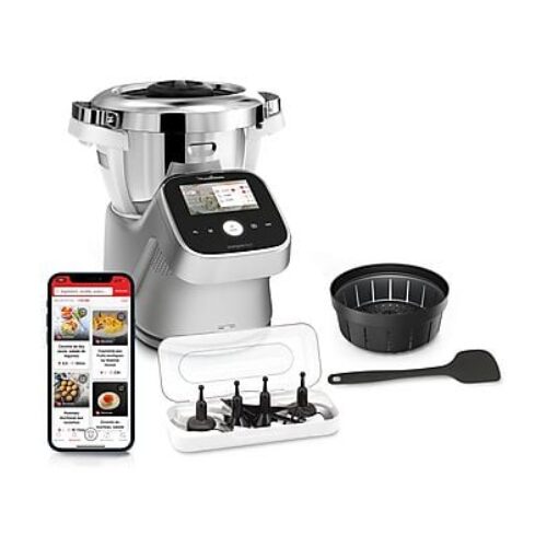 ROBOT DA CUCINA MOULINEX Companion TouchPro HF93EC , 1550 W, capacità ciotola 4,5 l, Alluminio