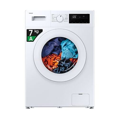 SAMSUNG WW70FG3M05TWET LAVATRICE SLIM, Caricamento frontale, 7 kg, 12 programmi, Profondità 45,5 cm, Giri 1200 rpm, Bianco, Classe A