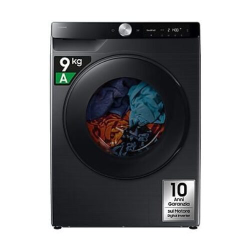 LAVASCIUGA SLIM SAMSUNG WD90DG6G94BBU3  , 9+5Kg, Profondità 48 cm, Livello di rumorosità 72 dB, EcoDosatore Smart Control, nero, classe A-10%/E