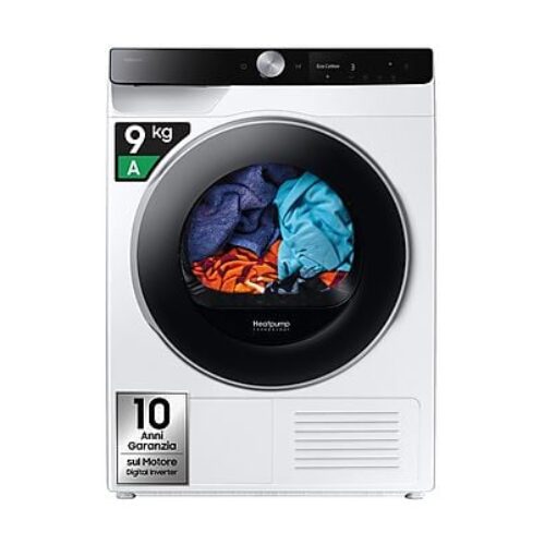 ASCIUGATRICE SAMSUNG DV90DG6845LKU3 Condensazione, 9 kg, profondità 60 cm, 64 dB(A), Bianco, Classe A