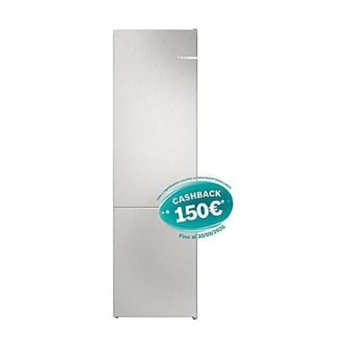 FRIGORIFERO COMBINATO BOSCH KGN392LAG , A 203 cm, 5 ripiani, Rumorosità 29 dB(A), Metal Look, Classe A