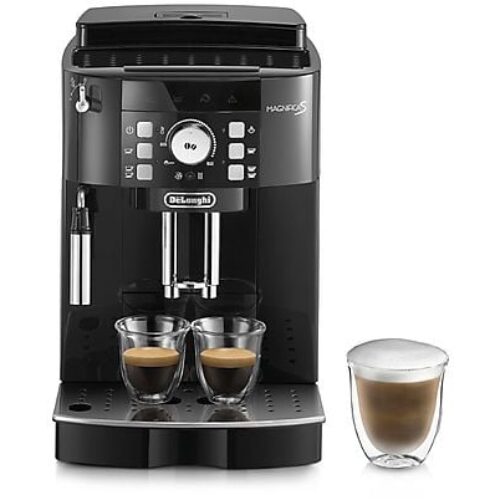 Macchina Automatica per Caffè DE&rsquo;LONGHI Magnifica S ECAM21.116.B, Cappuccinatore Manuale Classico, 2 bevande dirette, Pannello Comandi con Tasti, 15 bar, 1450 W, Black