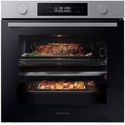 FORNO INCASSO SAMSUNG NV7B44403BS/U5, capacità interna 76 litri, dimensioni: L 56 cm A 59 cm P 55 cm, black inox, funzione a vapore, classe A+