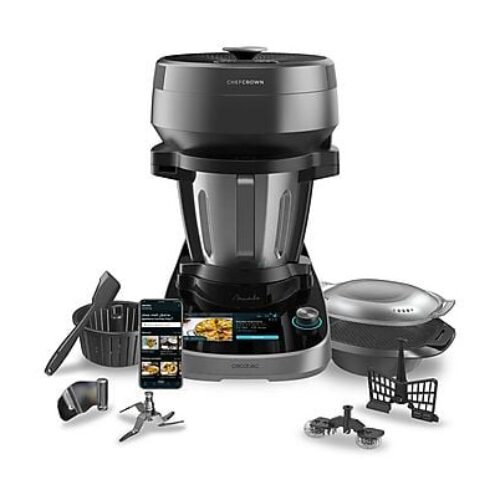 ROBOT DA CUCINA CECOTEC Mambo CooKing Victory , 1700 W, capacità ciotola 4,5 l, Inox Black